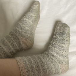 Dirty fluffy socks