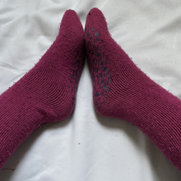 Dirty pink socks